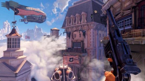 Ảnh chụp màn hình gameplay Bioshock Infinite, thể hiện nhân vật Elizabeth