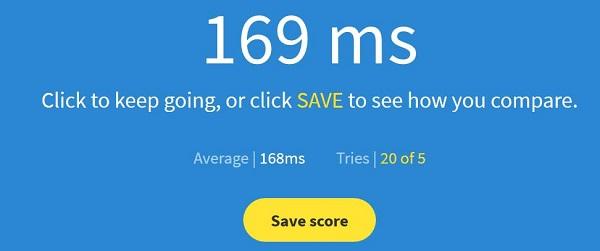 Human Benchmark Reaction Time với nhiều bài tập đa dạng về tốc độ phản xạ