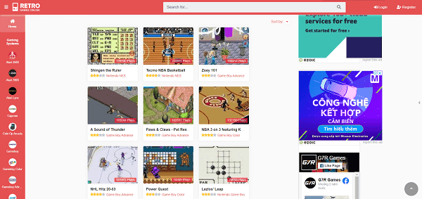 web game hay nhất 2022 trên Playretrogames