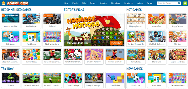 web game trên Agame