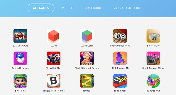 web game hay 2022 trên Zynga