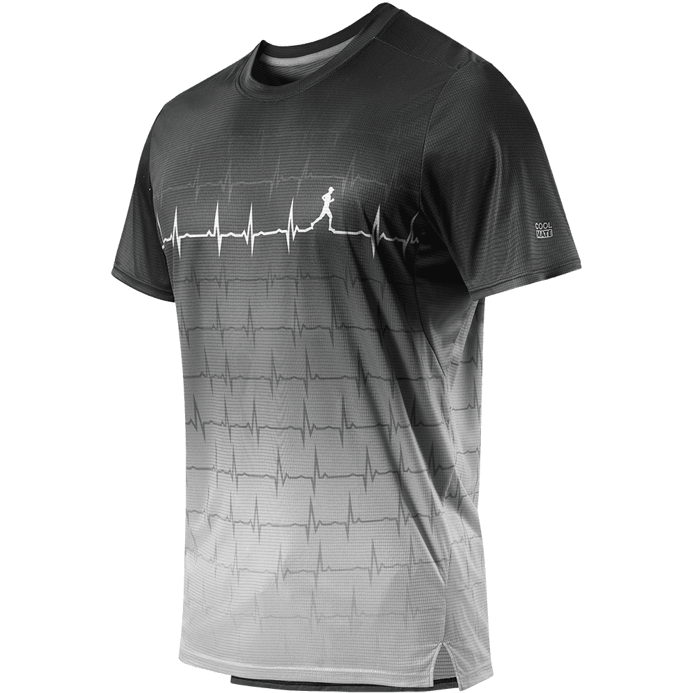 Combo 2 Áo Thun Nam Chạy Bộ Graphic Heartbeat