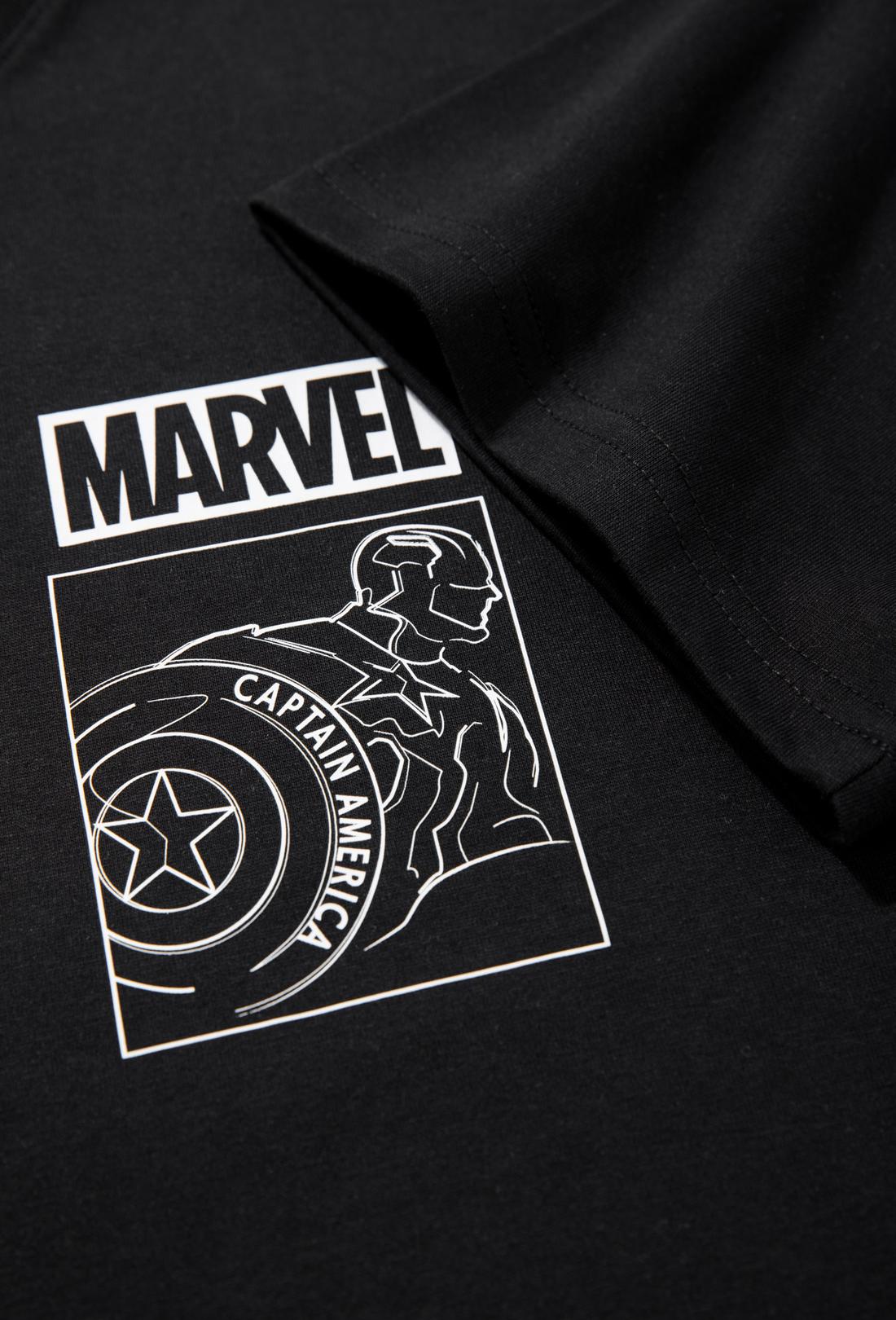 Áo thun Marvel Captain America Quote - màu đen - undefined