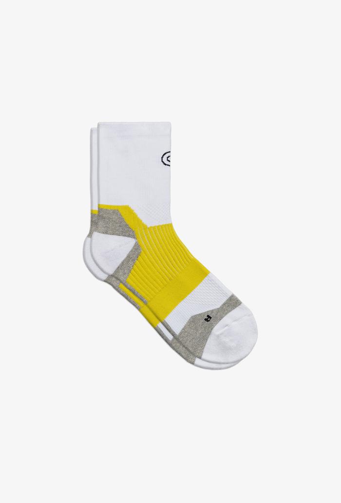 Săn deal - Tất/Vớ thể thao cổ dài Compression Cushion Trắng Phối Neon - undefined