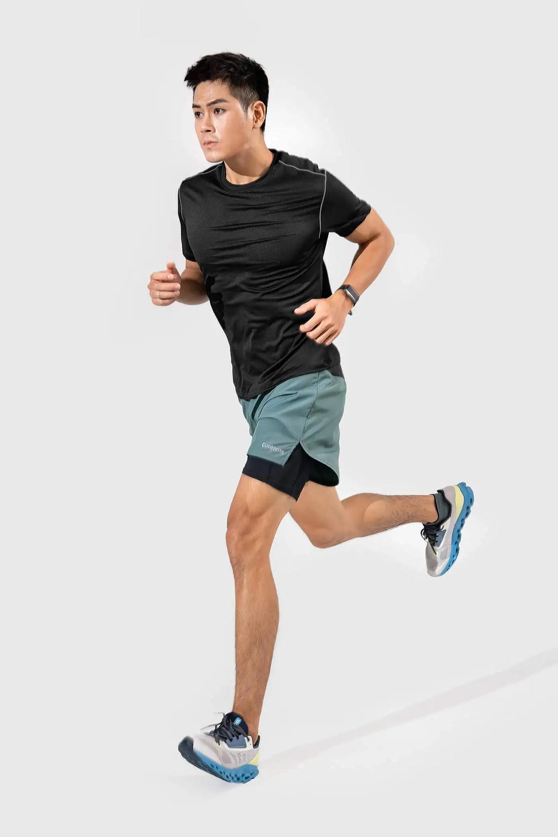 Quần Shorts Chạy Bộ 2 Lớp Essential - undefined