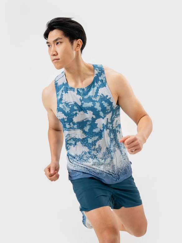 Áo Singlet Chạy Bộ Graphic Frosty Mountain - undefined
