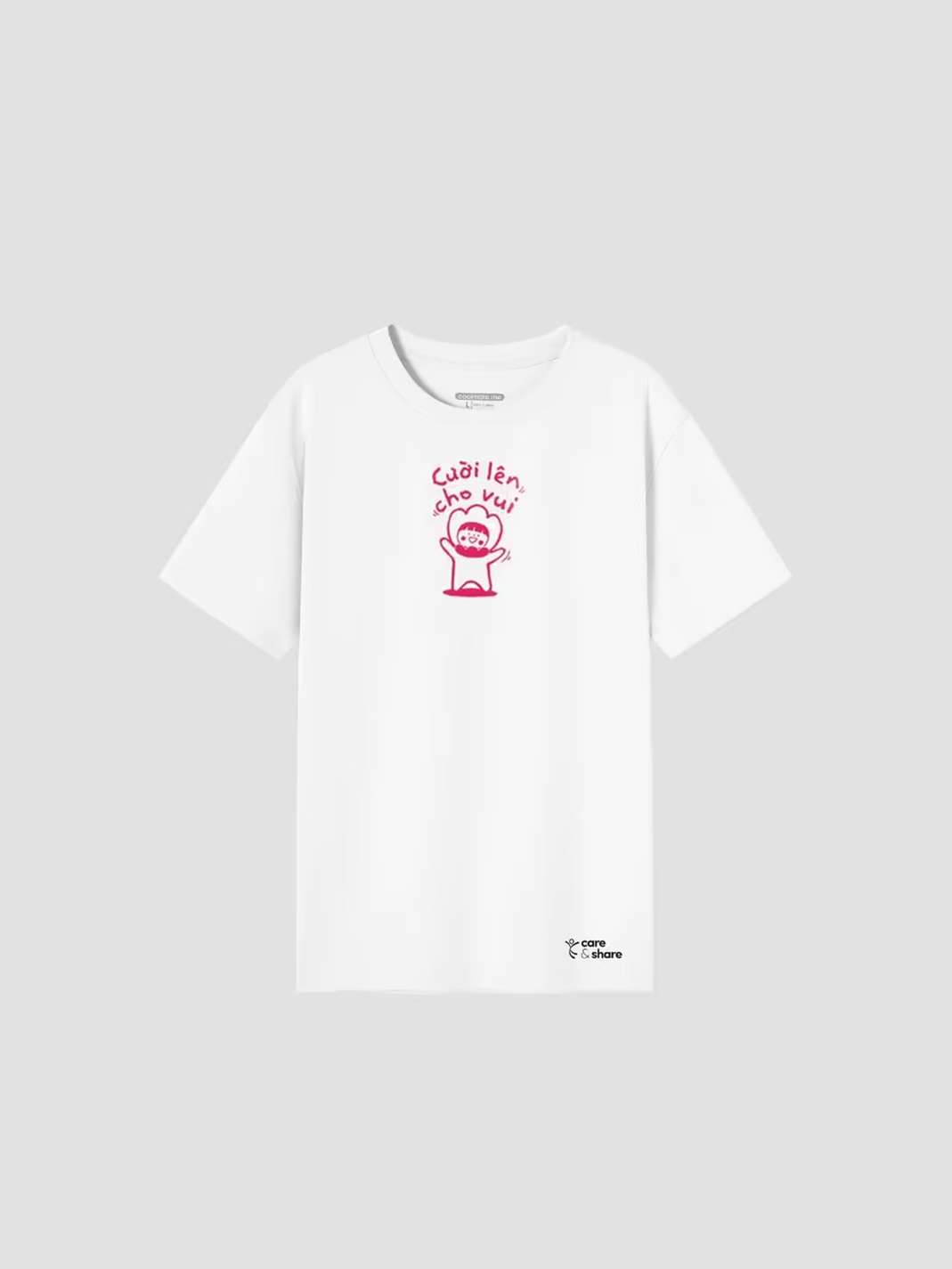 Áo in cotton Care & Share - Cười lên cho vui - undefined