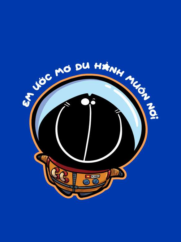 Áo in C&S Em ước mơ - Phi hành gia Mốc - undefined
