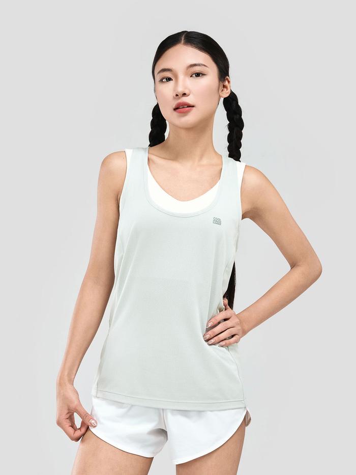 Áo Singlet thể thao nữ co giãn Slim Tee - undefined