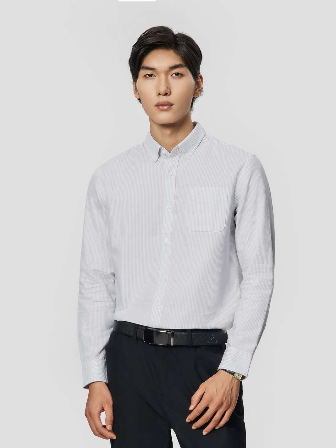 Áo sơ mi nam Casual kẻ sọc - undefined