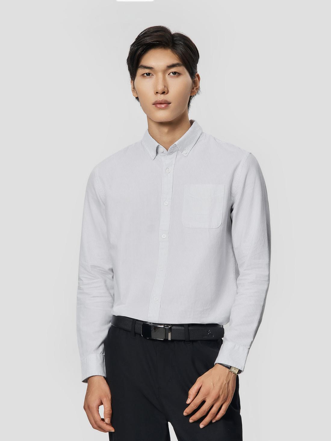 Áo sơ mi nam Casual kẻ sọc - undefined