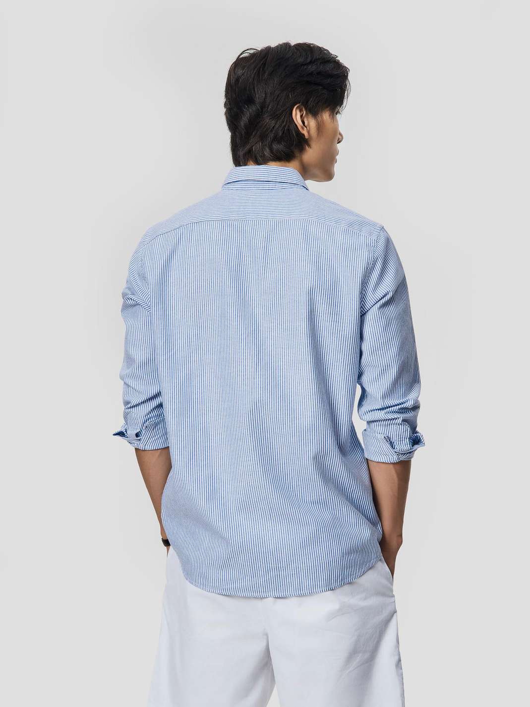 Áo sơ mi nam Casual kẻ sọc - undefined