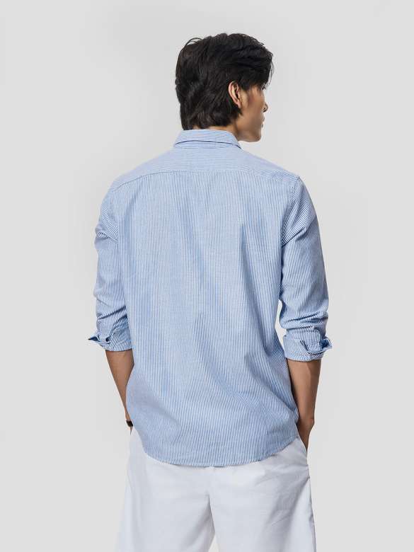 Áo sơ mi nam Casual kẻ sọc - undefined