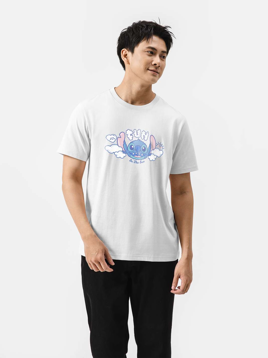 Áo thun Cotton 220gsm Regular Disney Stitch Fun In The Sun - undefined