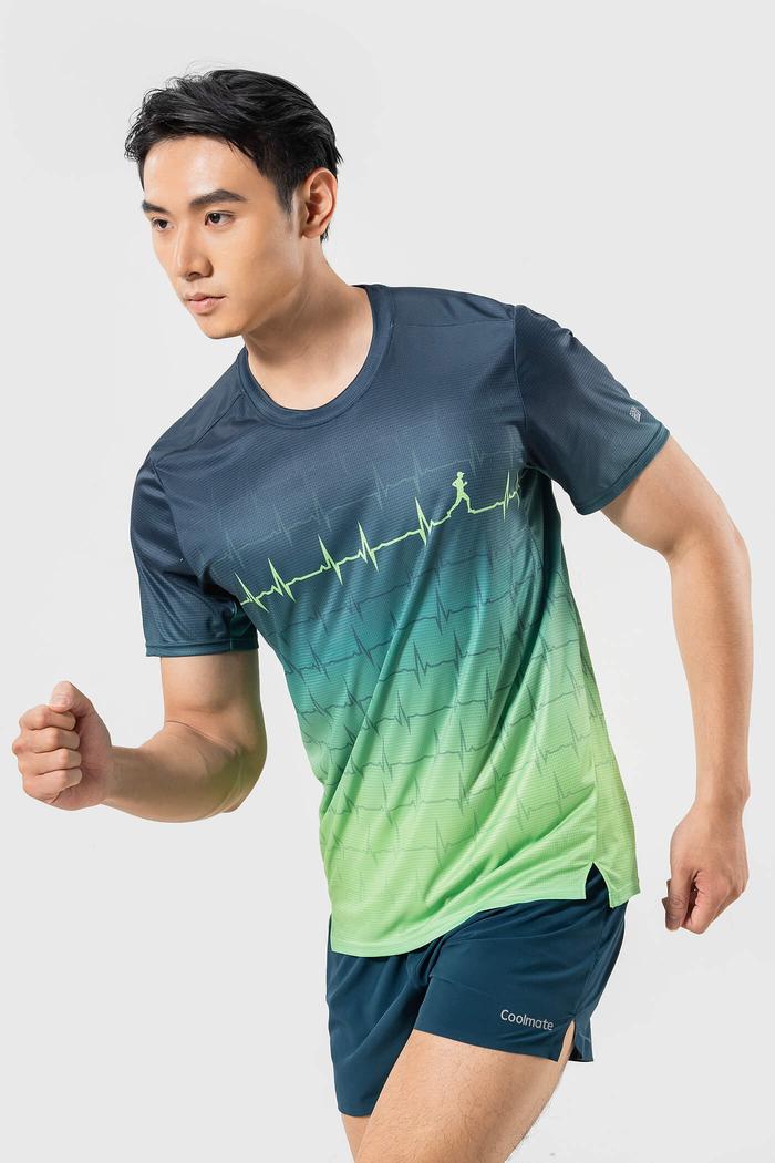 Áo Thun Chạy Bộ Graphic Heartbeat - undefined