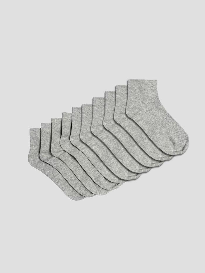 Combo 5 Đôi Tất Nam cổ trung Basics - undefined