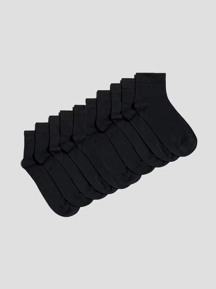 Combo 5 Đôi Tất Nam cổ trung Basics - undefined
