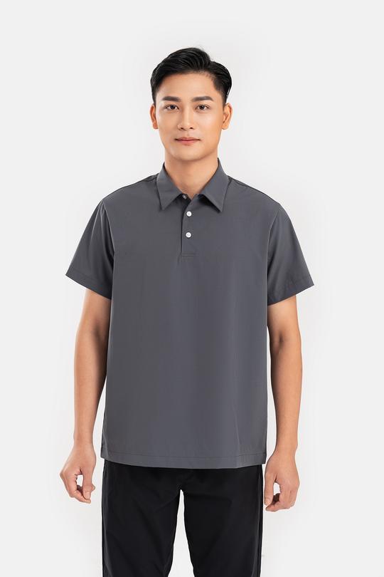 Săn deal - Áo Sơ mi nam Excool Limited ngắn tay chui đầu - Xám - undefined