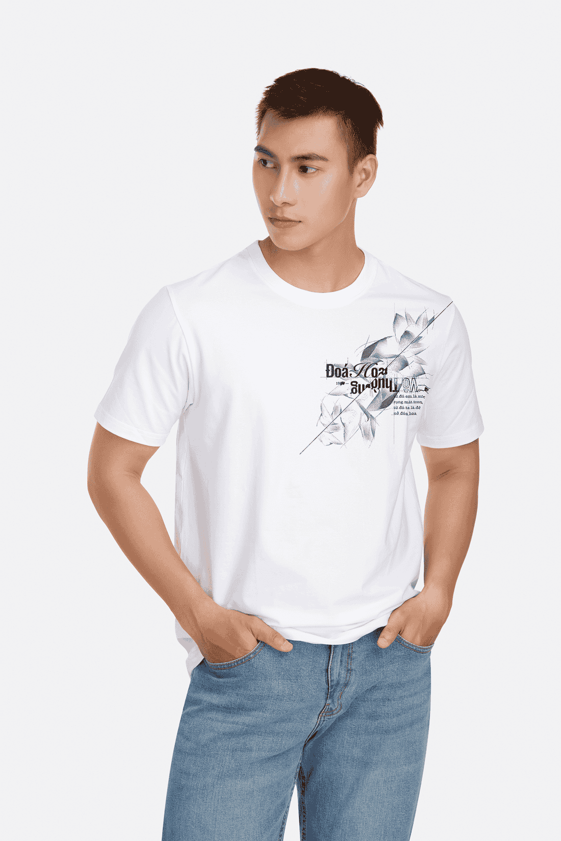 Coolmate x Collective Studio | Áo thun ngắn tay in Đoá Hoa Vô Thường - Impermanent Inflorescence - undefined