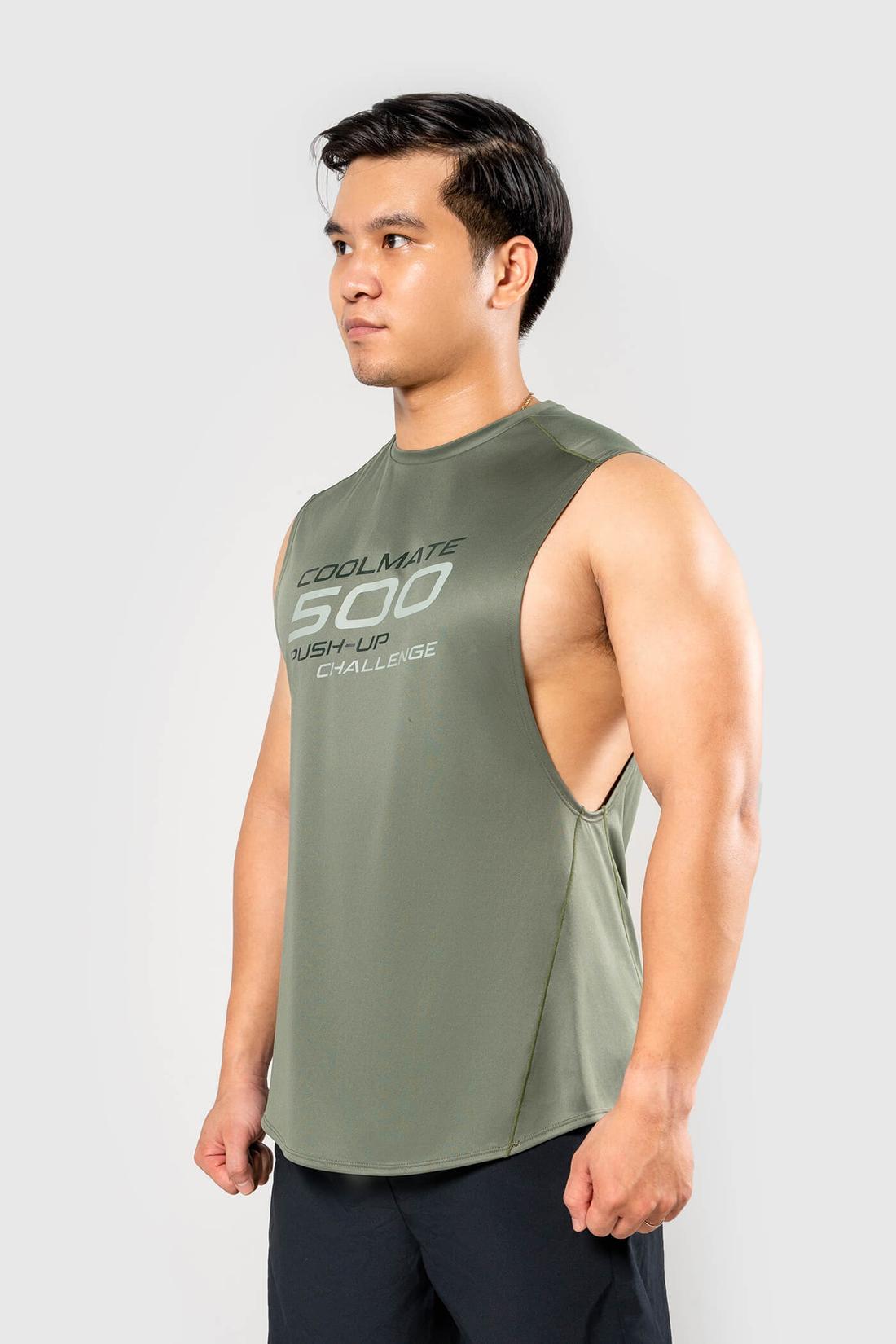 Áo Drop Arm Gym Powerfit - 500 Push Up Challenge - undefined