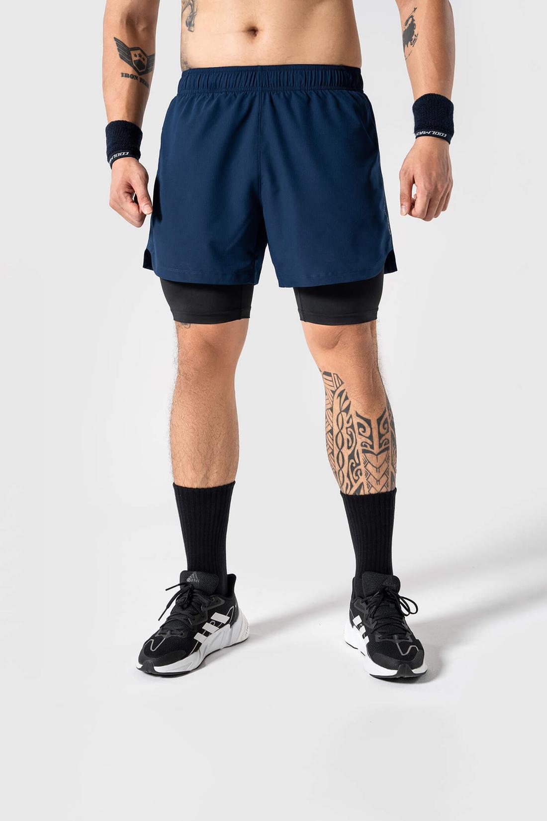 Quần Shorts Nam Gym Power 2 lớp - undefined