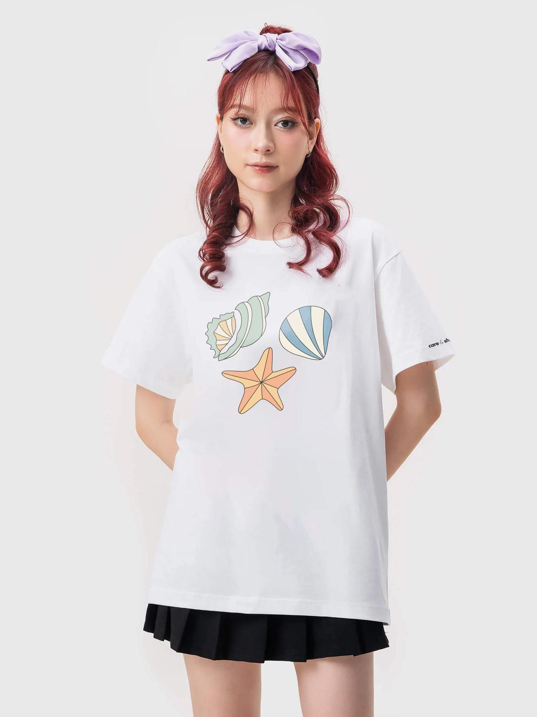 Áo thun Care & Share in Sò Biển - undefined