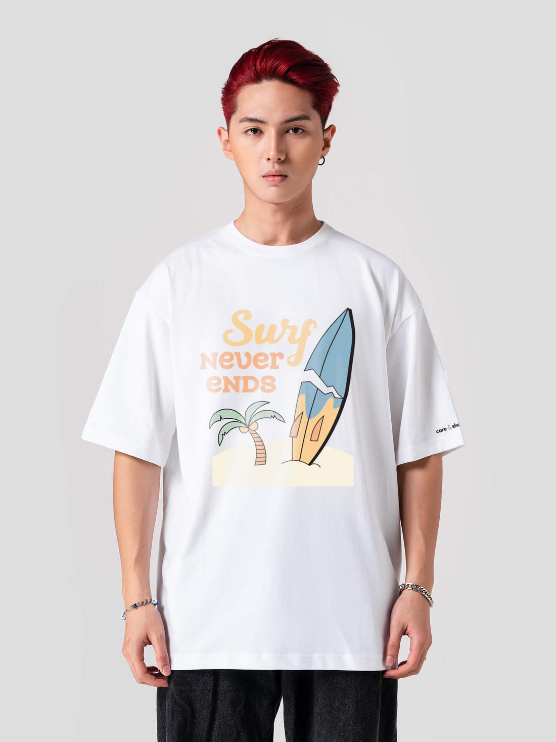 Áo thun Care & Share in Surf Never Ends  - undefined