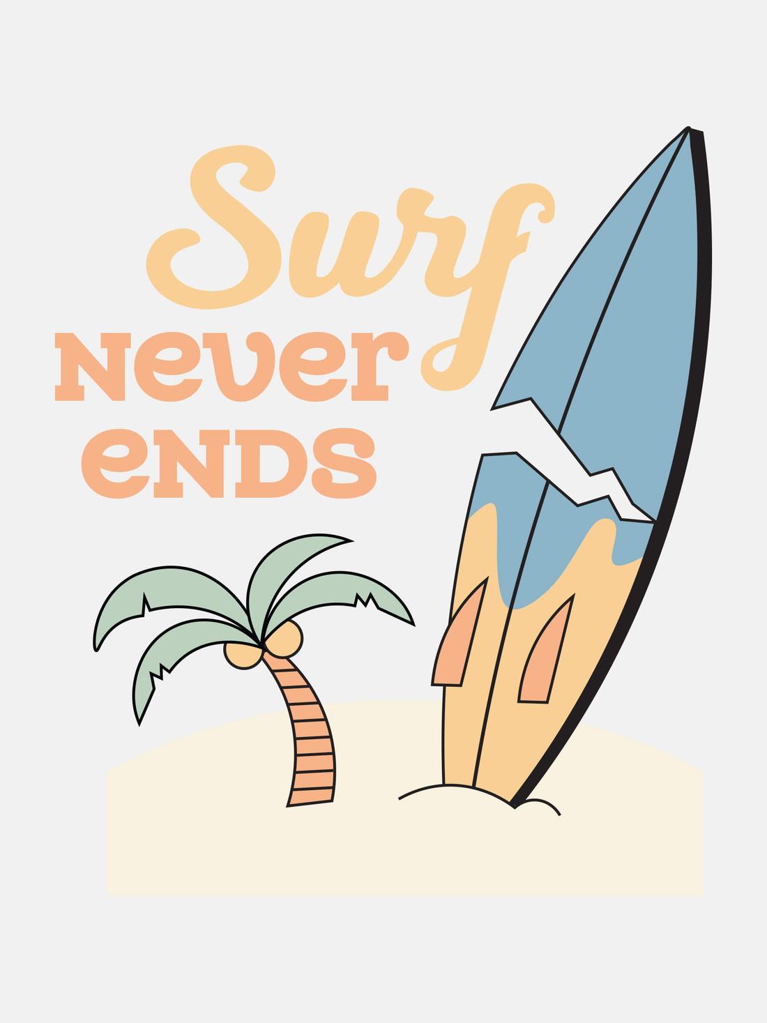 Áo thun Care & Share in Surf Never Ends  - undefined