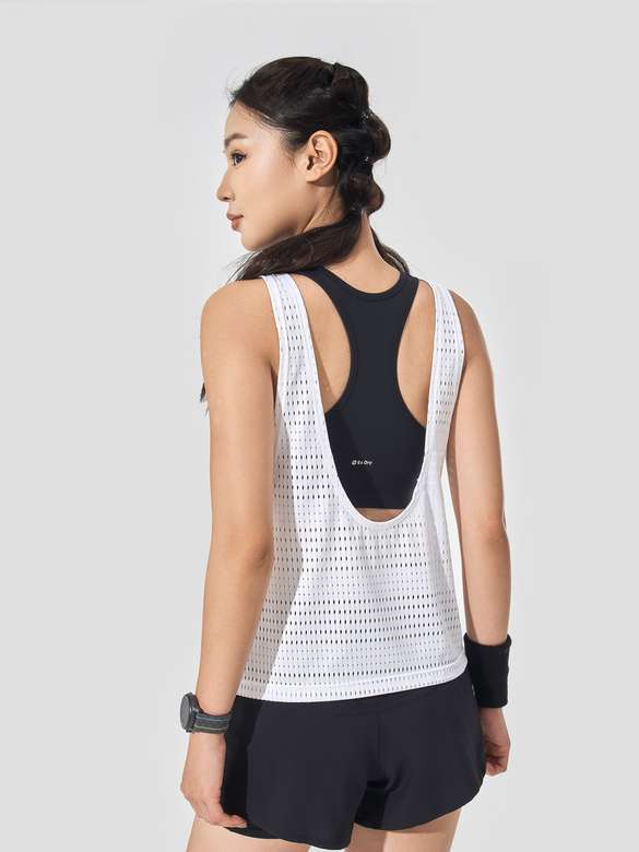 Áo Drop Arm Chạy bộ nữ Mesh Tank - undefined