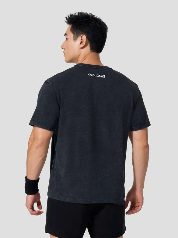 Áo Thun Gym Cotton Oversized Comfort Washed - undefined