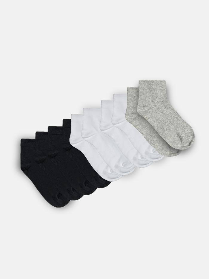 Combo 5 Đôi Tất Nam cổ trung Basics - undefined