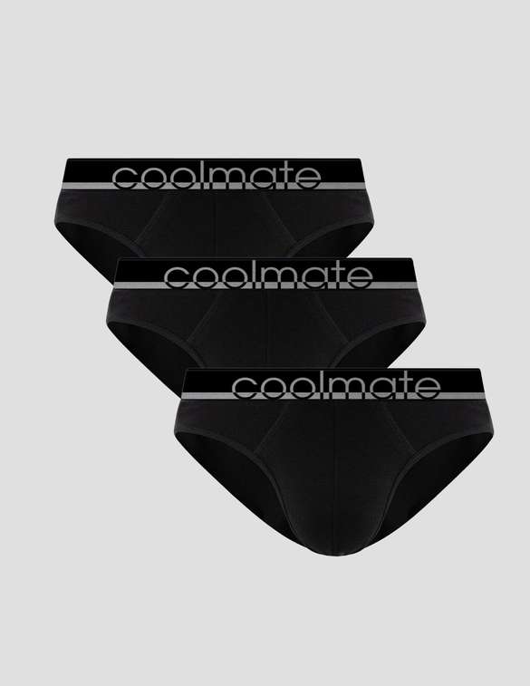 Pack 3 Quần Bamboo Briefs Tam giác Logo - undefined
