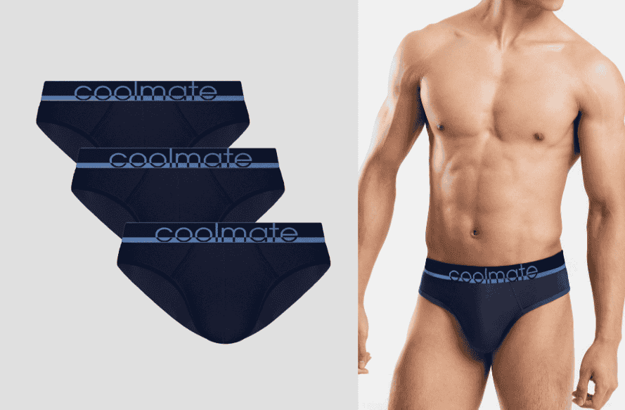 Pack 3 Quần Bamboo Briefs Tam giác Logo