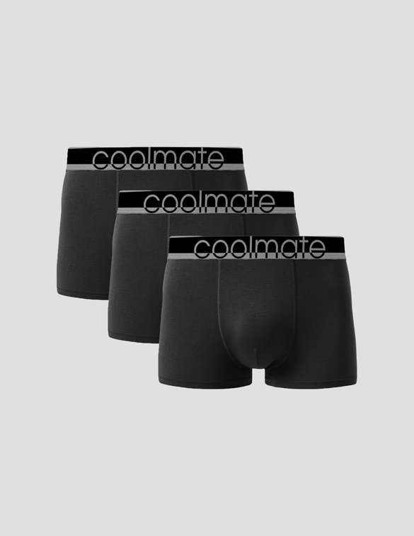 Pack 3 Quần Bamboo Trunk phối cạp Logo Coolmate - undefined