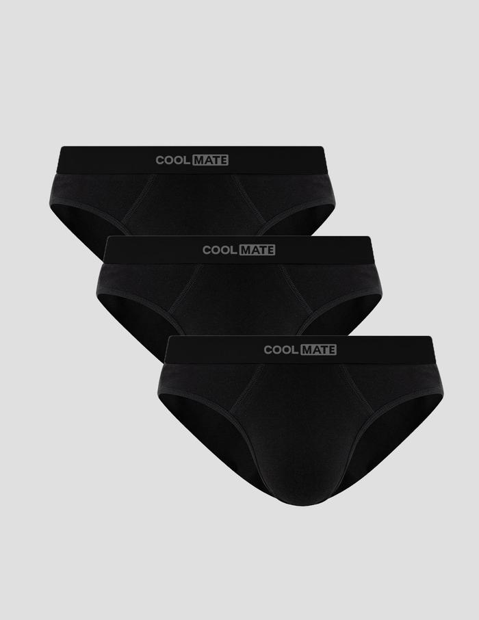 Pack 3 Quần Cotton Briefs Tam giác Logo - undefined