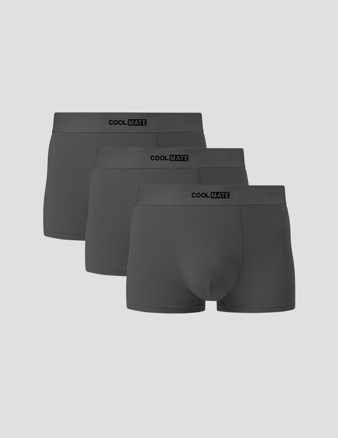 Pack 3 Quần Cotton Trunk phối cạp Logo Coolmate - undefined