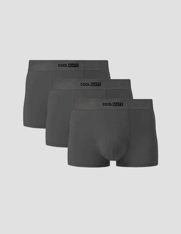 Pack 3 Quần Cotton Trunk phối cạp Logo Coolmate - undefined
