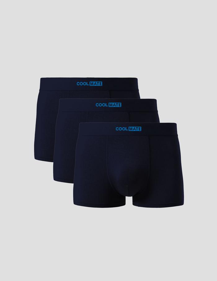 Pack 3 Quần Cotton Trunk phối cạp Logo Coolmate - undefined