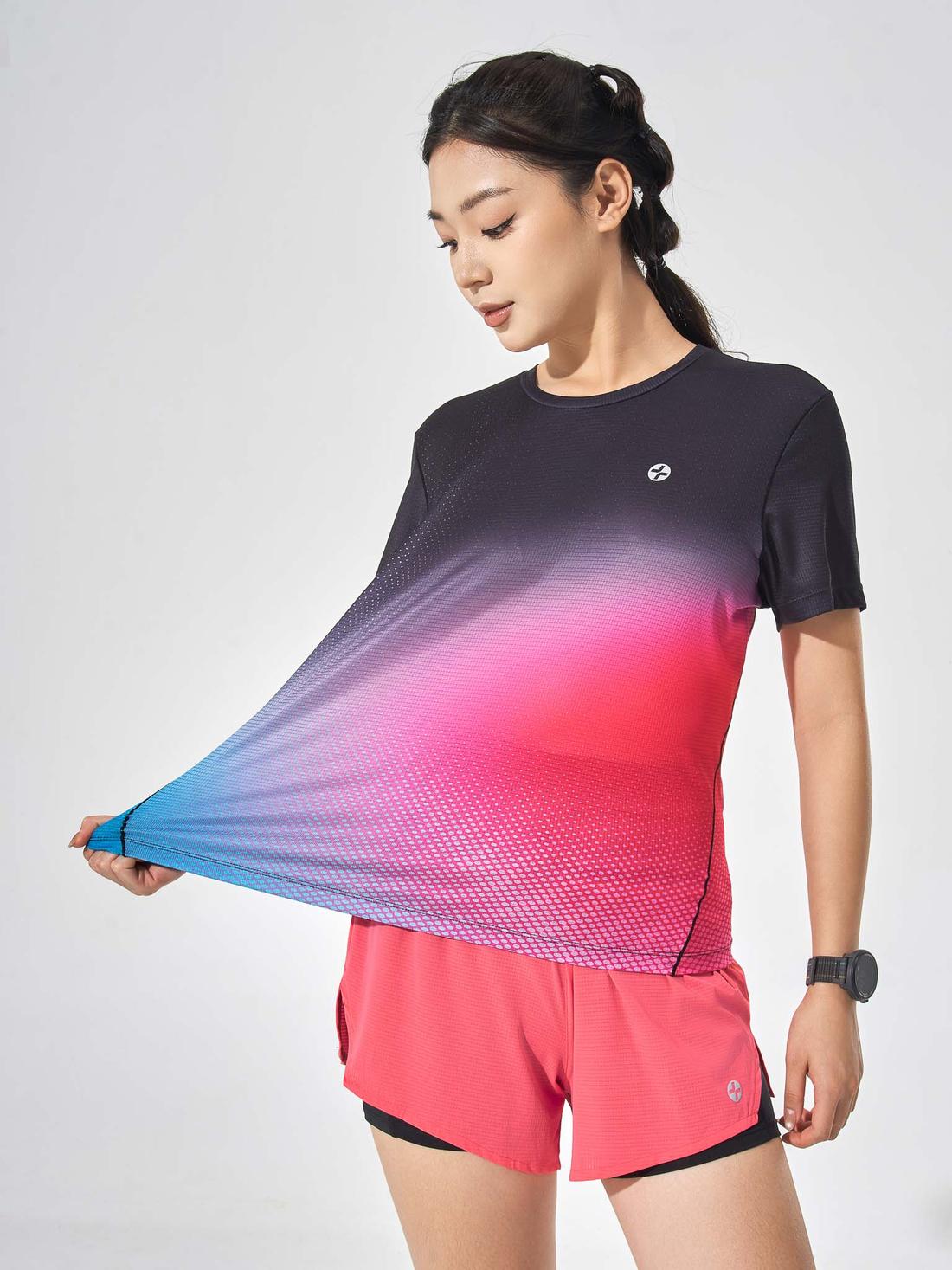 Tshirt chạy bộ nữ AirRush Gradient - detail 1