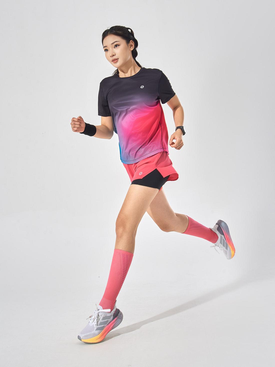 Tshirt chạy bộ nữ AirRush Gradient - detail 3