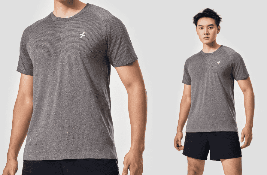 Áo Tshirt Training Seamless Body Mapping