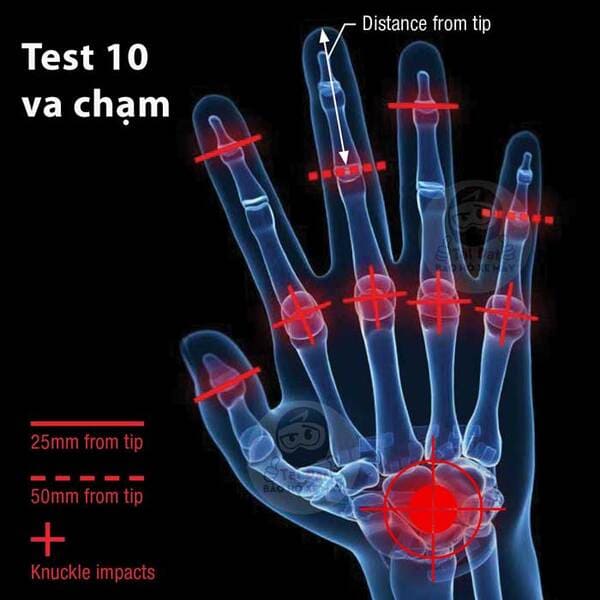 Tiêu chuẩn điểm va chạm găng tay