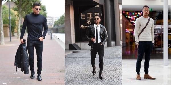 Giày bốt nam cùng quần skinny hack dáng cực đỉnh