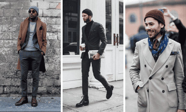 Sự kết hợp hoàn hảo từ mũ len và những bộ suit