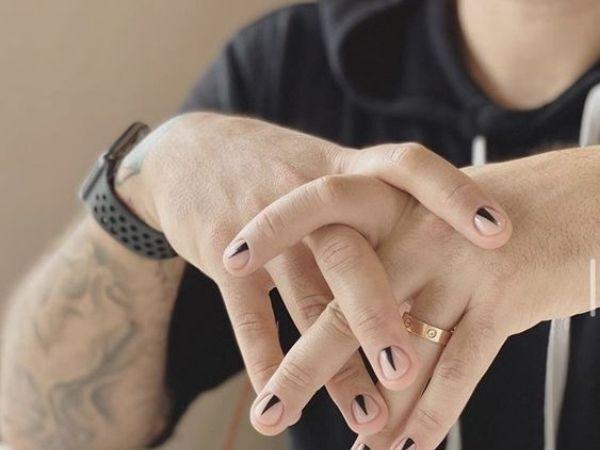 Mẫu móng vẽ đơn giản cho nam