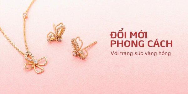 Vàng hồng - Xu hướng trang sức