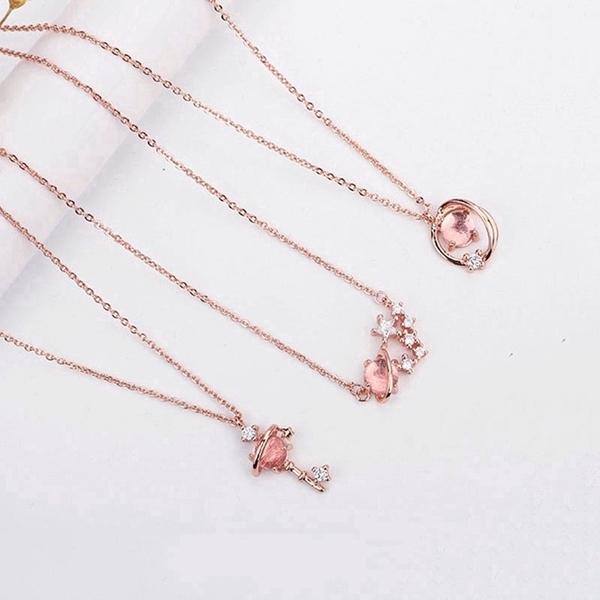 dây chuyền trang sức vàng hồng
