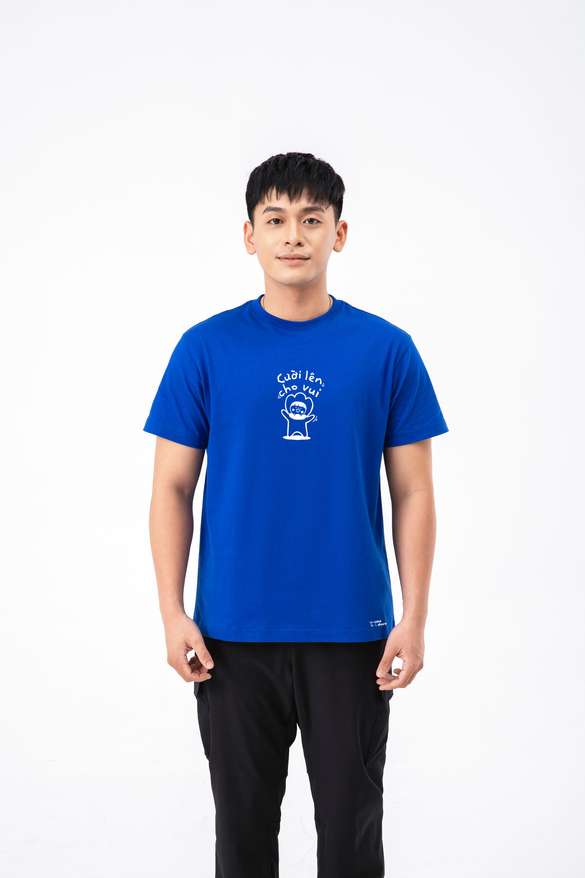 Áo in cotton Care & Share - Cười lên cho vui - undefined