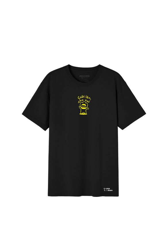 Áo in cotton Care & Share - Cười lên cho vui - undefined