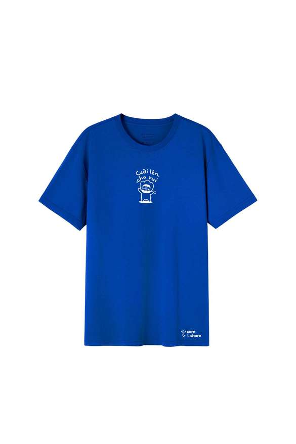 Áo in cotton Care & Share - Cười lên cho vui - undefined